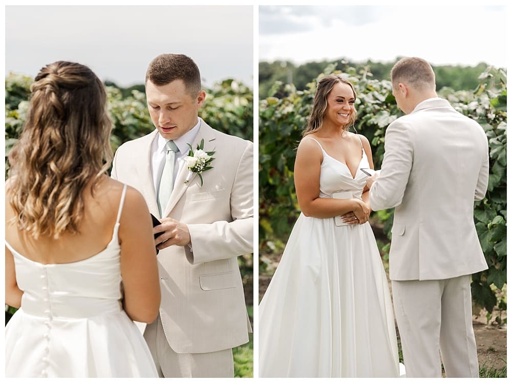 Wedding at Lake Shore Vineyards