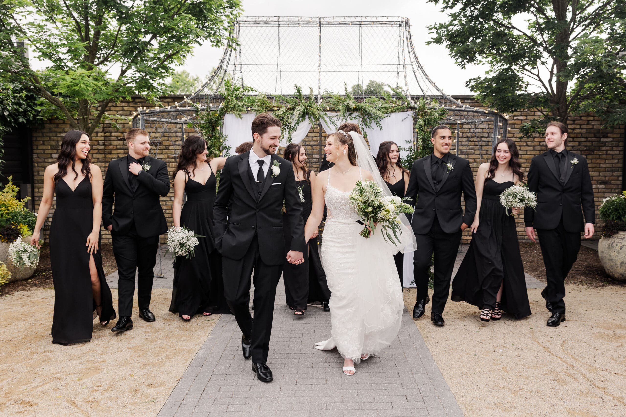 a bridal party portrait