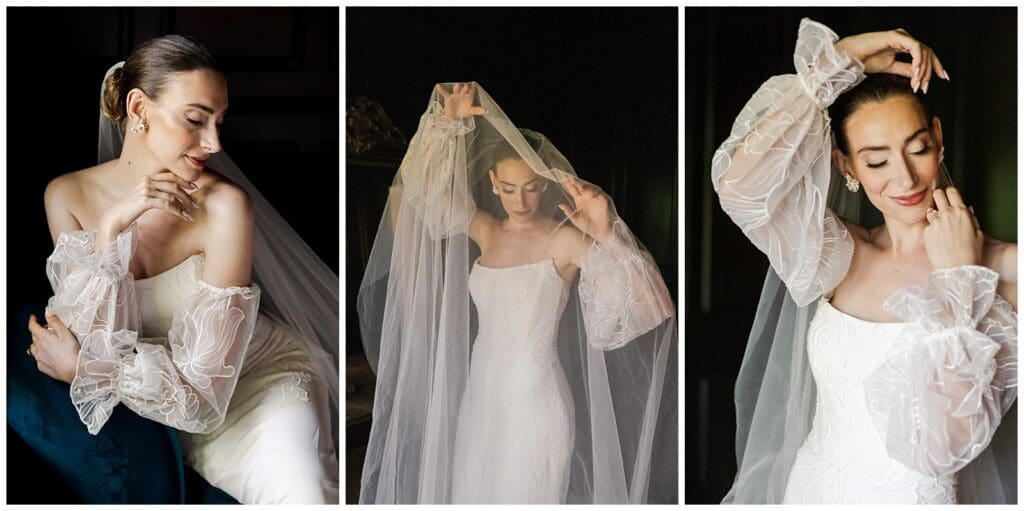 collection of bridal portraits 