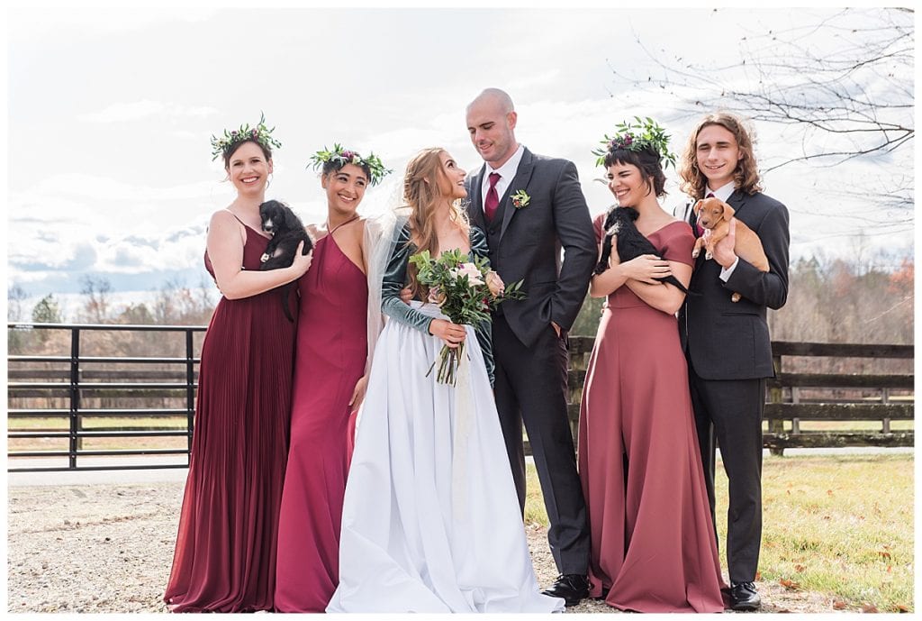 A Country Wedding With Puppies Sarahainesphotography Com