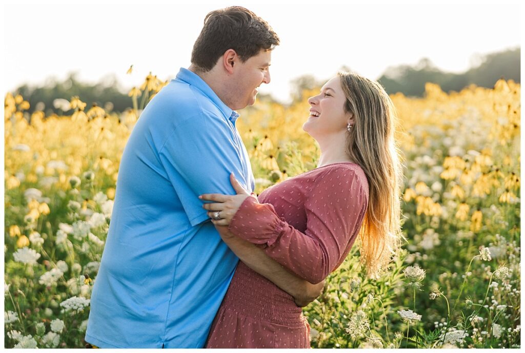 Flower Field Engagement Session