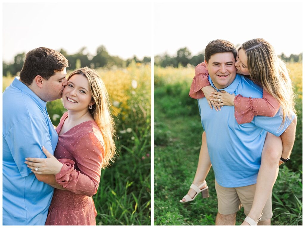 Flower Field Engagement Session