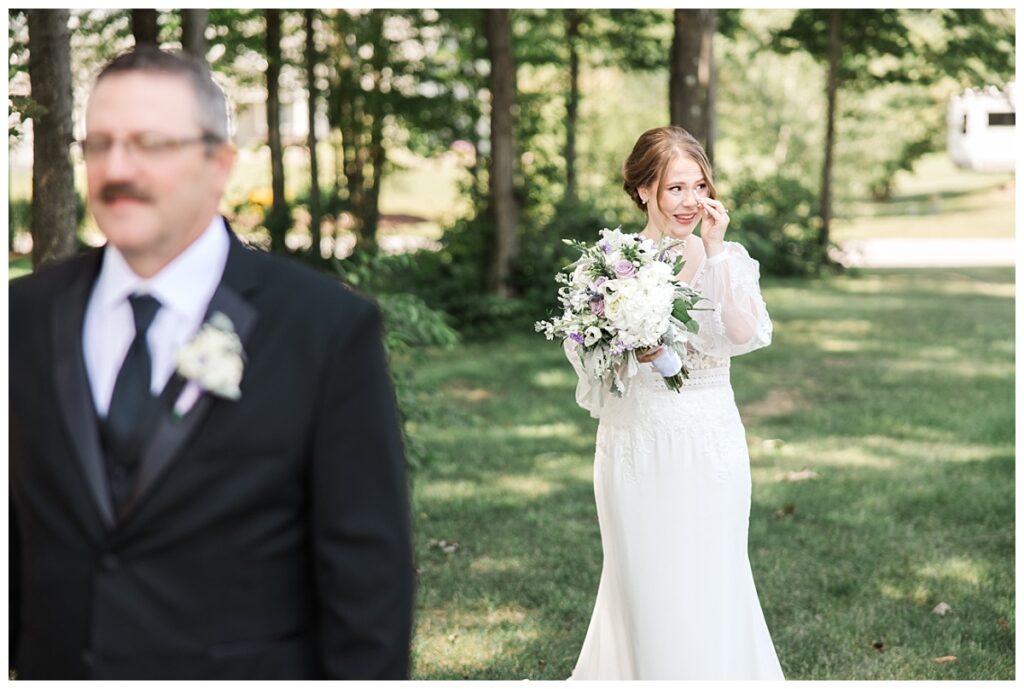 Father Bride First Look