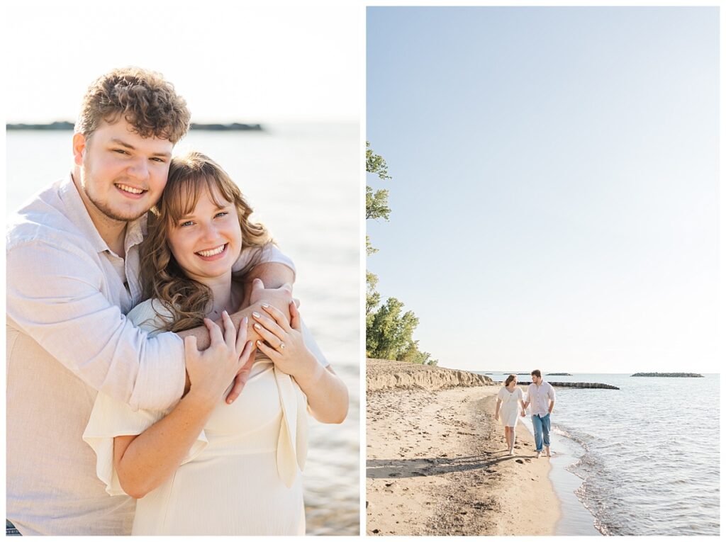 Presque Isle Beach Engagement