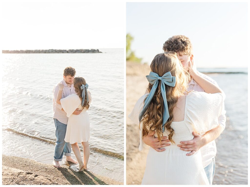 Presque Isle Beach Engagement