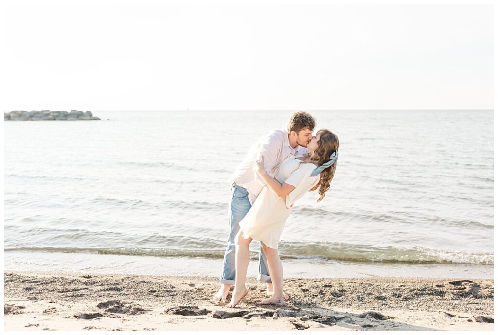 Presque Isle Beach Engagement