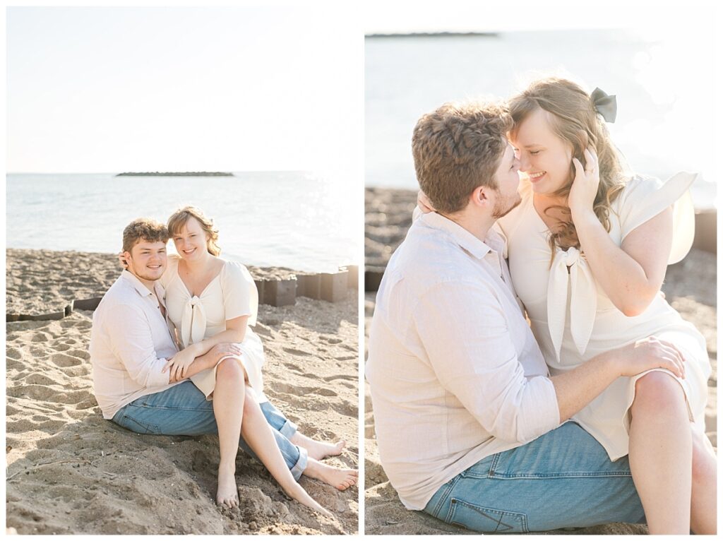 Presque Isle Beach Engagement