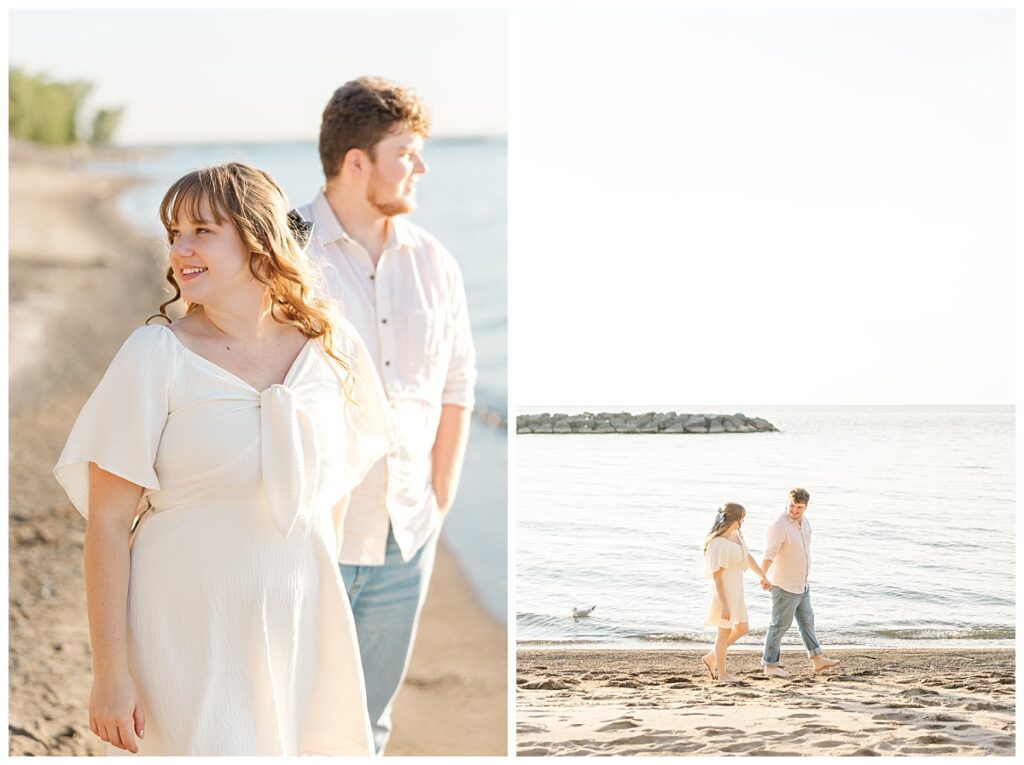 Presque Isle Beach Engagement