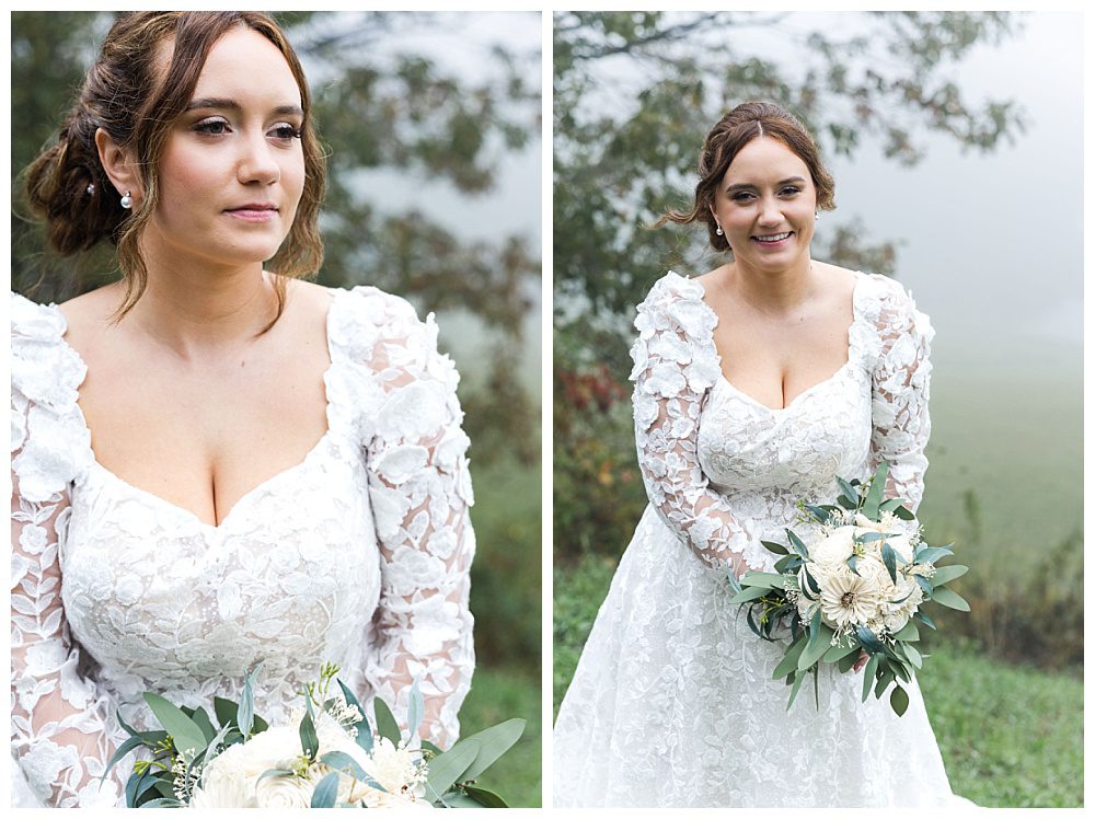 Stone Fountain, A Foggy Wedding Day