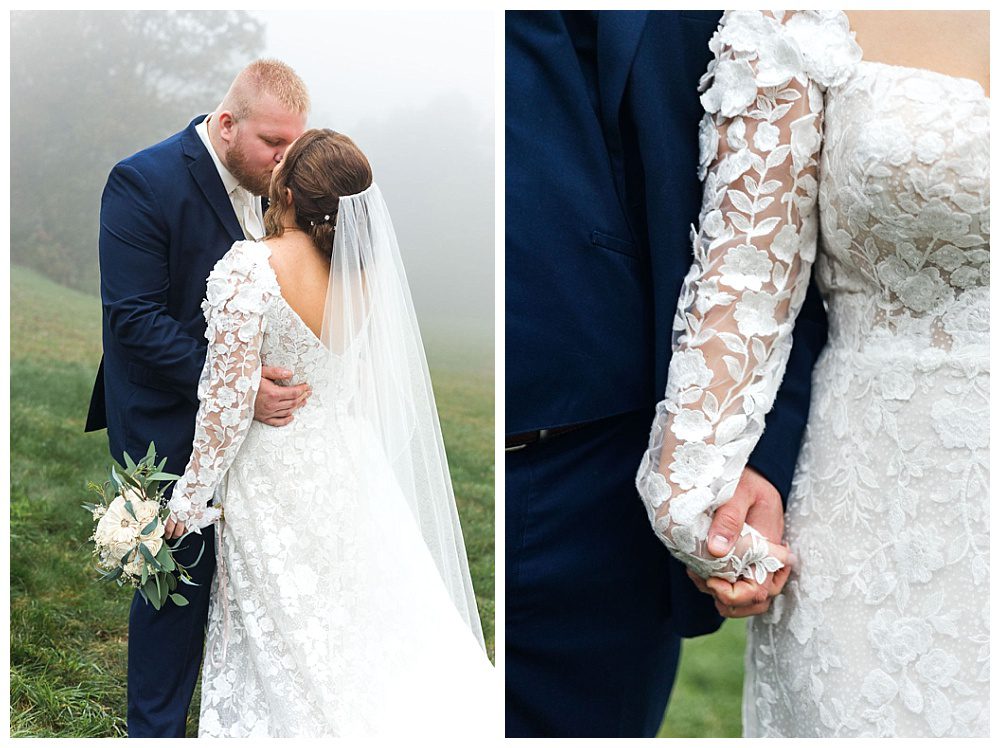 Stone Fountain, A Foggy Wedding Day