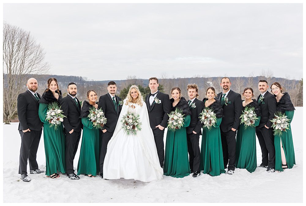 A Snowy Haskell House Wedding