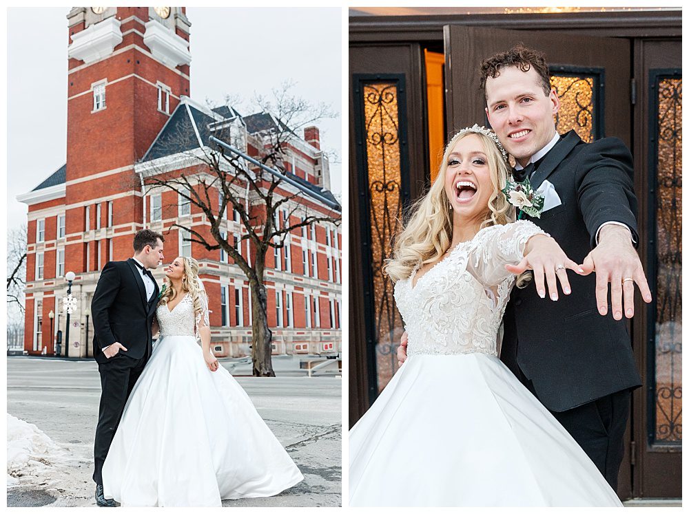 A Snowy Haskell House Wedding